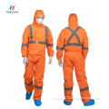 Safety Microporous Reflective Disposable Medical Isolation Coverall Gown